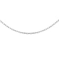 9K White Gold Diamond Cut Belcher Chain