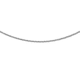 9K White Gold DC Mini 25 Spiga Chain