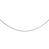 9K White Gold Round Snake Chain
