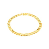 9K Yellow Gold Curb Link Bracelet /8.25"