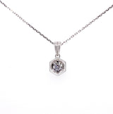 18K White Gold 0.33ct Diamond Set Pendant
