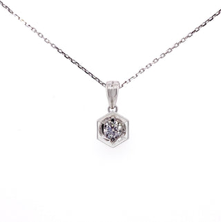 18ct White Gold 0.33ct Diamond Set Pendant