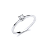9ct White Gold 0.10ct Solitaire Ring (£495)