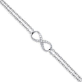 9ct White Gold 0.15ct Diamond Bracelet (£650)