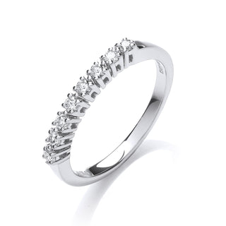 9ct White Gold 0.20ct Diamond Eternity Ring