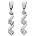 9ct White Gold 0.25ct Diamond Drop Earrings (£700)