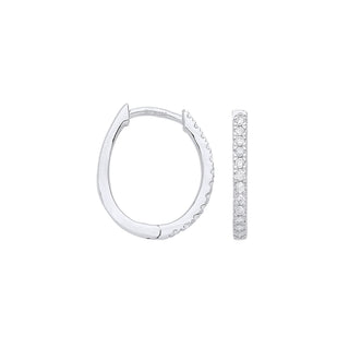 9ct White Gold 0.25ct Diamond Earrings (£645)