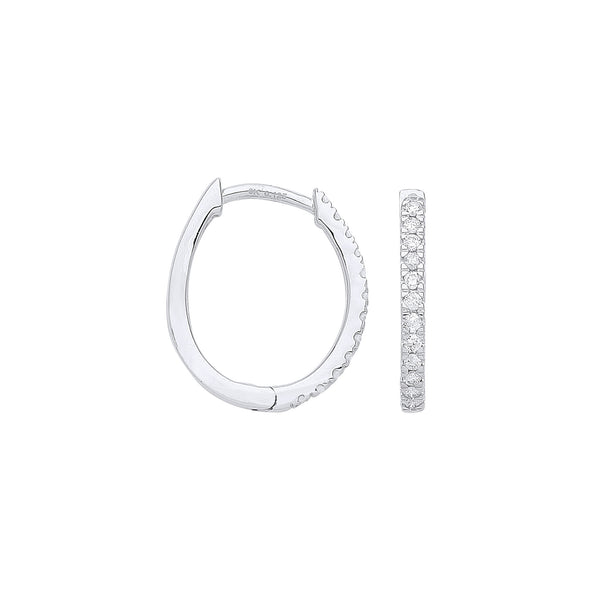 9ct White Gold 0.25ct Diamond Earrings (£645)
