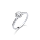 9ct White Gold 0.25ct Diamond Ring (£770)
