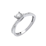 9ct White Gold 0.25ct Diamond Ring (£795)