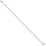 9ct White Gold 0.25ct Diamond Tennis Bracelet