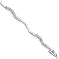 9ct White Gold 0.28ct Diamond Bracelet