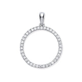 9ct White Gold 0.33ct Circle Of Life Diamond Pendant
