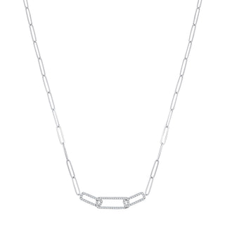 9ct White Gold 0.35ctw Necklace