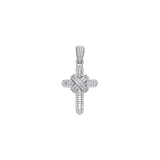 9ct White Gold 0.44ct Diamond Cross