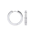 9ct White Gold 0.50ct Diamond Hoop Earrings (£1260)