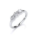 9ct White Gold 0.50ct Diamond Trilogy Ring (£1535)