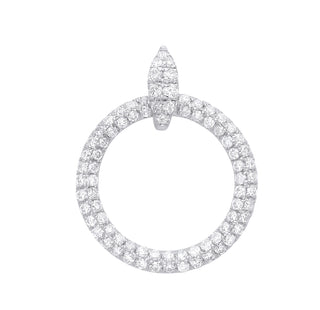9ct White Gold 0.60ct Circle Of Life Diamond Pendant