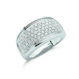 9ct White Gold 1.00ct Diamond Bombay Ring