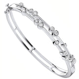 9ct White Gold 1.00ctw Dress Diamond Bangle
