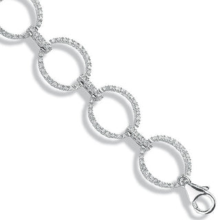 9ct White Gold 1.20ct Diamond Bracelet