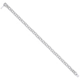 9ct White Gold 2.00ctw Gents Bracelet