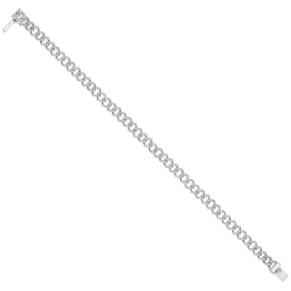 9ct White Gold 2.00ctw Gents Bracelet