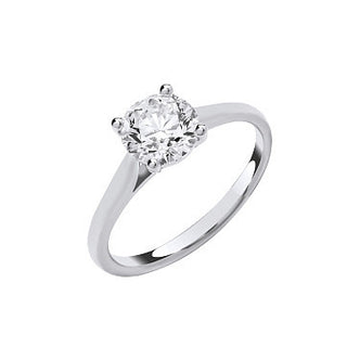 9ct White Gold 2.00ctw Solitaire Lab Grown Diamond Ring Igi Certified