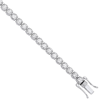 9ct White Gold 3.00ctw Lab Grown Diamond Tennis Bracelet Wgi Certified