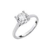 9ct White Gold 3.00ctw Solitaire Lab Grown Diamond Ring Igi Certified
