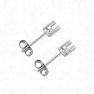 9ct White Gold Earrings Mount 0.20ctw