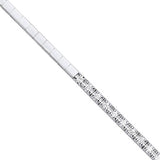9ct White Gold Half Eternity 0.33ct Tennis Bracelet