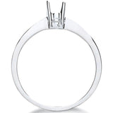 9ct White Gold Ring Mount 0.20-0.25ct