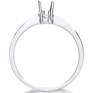 9ct White Gold Ring Mount 0.20-0.25ct