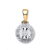 9ct Yellow Gold 0.07ct Diamond Pendant