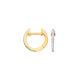 9ct Yellow Gold 0.10ct Diamond Earrings (£375)
