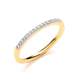 9ct Yellow Gold 0.10ct Eternity Ring