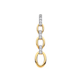 9ct Yellow Gold 0.10ctw Drop Pendant