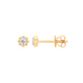 9ct Yellow Gold 0.13ct Diamond Stud Earring