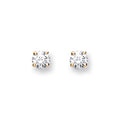 9ct Yellow Gold 0.15ct Claw Set Diamond Stud Earrings