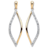 9ct Yellow Gold 0.15ct Diamond Drop Earrings (£490)