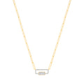 9ct Yellow Gold 0.22ctw (Chain 17")
