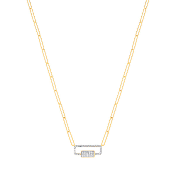 9ct Yellow Gold 0.22ctw (Chain 17")