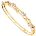 9ct Yellow Gold 1.00ctw Dress Diamond Bangle
