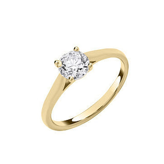 9ct Yellow Gold 1.00ctw Solitaire Lab Grown Diamond Ring Igi Certified