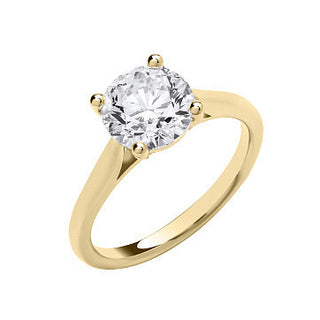 9ct Yellow Gold 3.00ctw Solitaire Lab Grown Diamond Ring Igi Certified