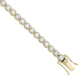 9ct Yellow Gold 5.00ctw Lab Grown Diamond Tennis Bracelet Wgi Certified