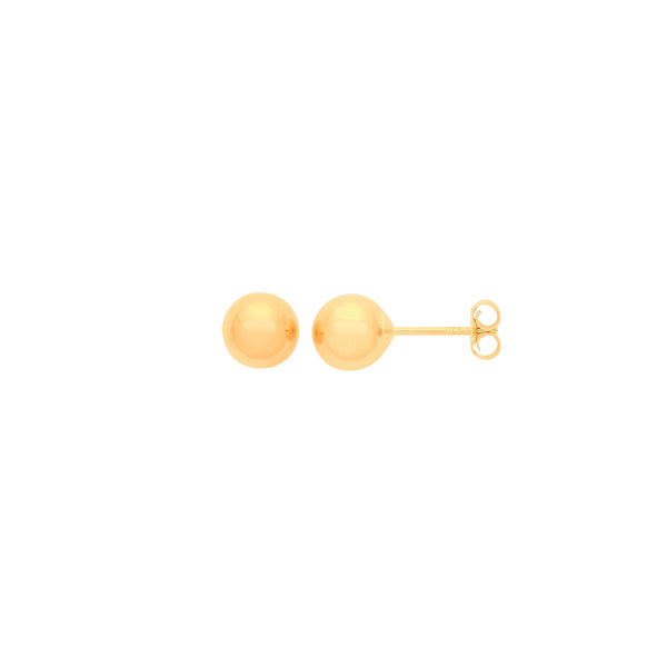 9ct Yellow Gold 5mm Ball Studs