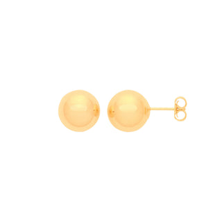 9ct Yellow Gold 8mm Ball Studs