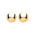 9ct Yellow Gold 8mm Button Ball Studs